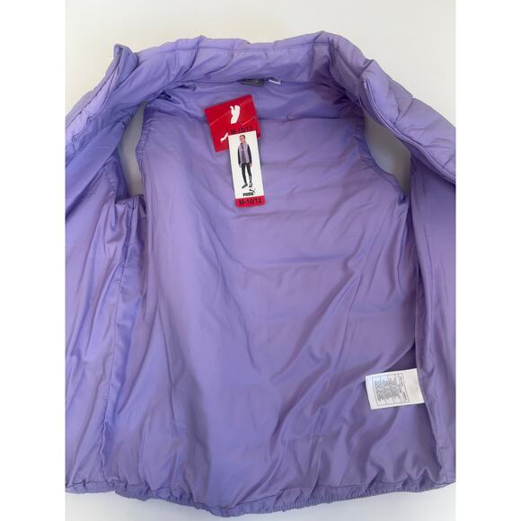 PUMA PUFFER VEST GIRLS YOUTH LAVENDER PURPLE SIZE MED 10/12 NWT - Picture 10 of 12
